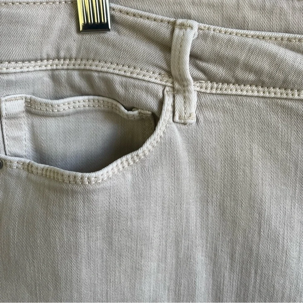 J Jill Denim Authentic Fit Slim Leg Ankle Women’s Size 16P Cream White D… - Picture 5 of 11